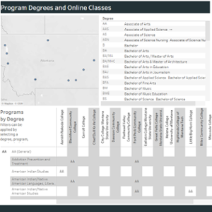 Program Degrees and Online Classes